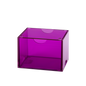 A clear purple Strongbox deck box. Brand: Dragon Shield (Dev), Item: Strongbox - Clear Purple.