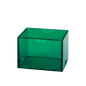 A clear green deck box. Brand: Dragon Shield (Dev), Item: Strongbox - Clear Green.