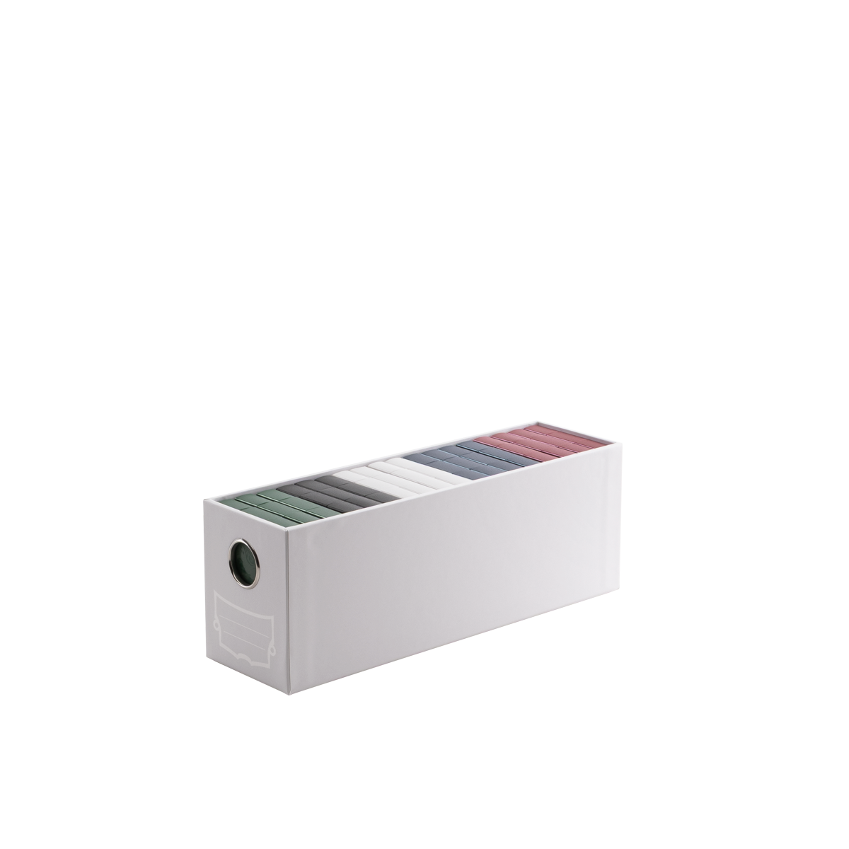 A white 1-Card Drawer. Brand: Fortress, Item: 1-Card Drawer - White.
