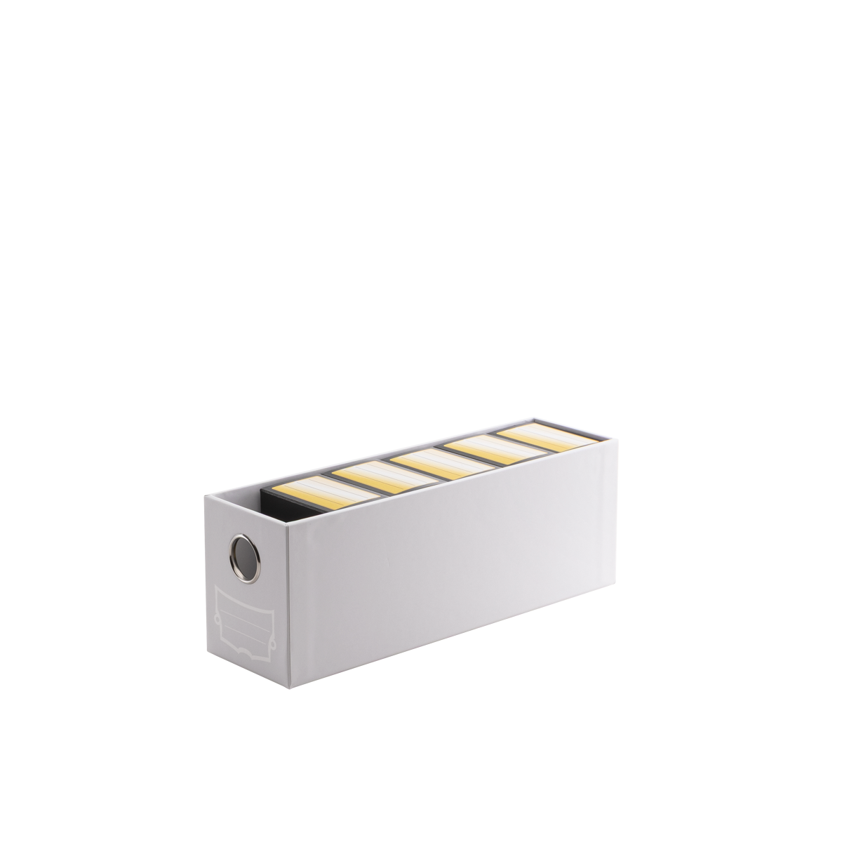 A white 1-Card Drawer. Brand: Fortress, Item: 1-Card Drawer - White.