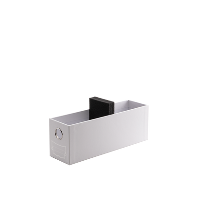A white 1-Card Drawer. Brand: Fortress, Item: 1-Card Drawer - White.