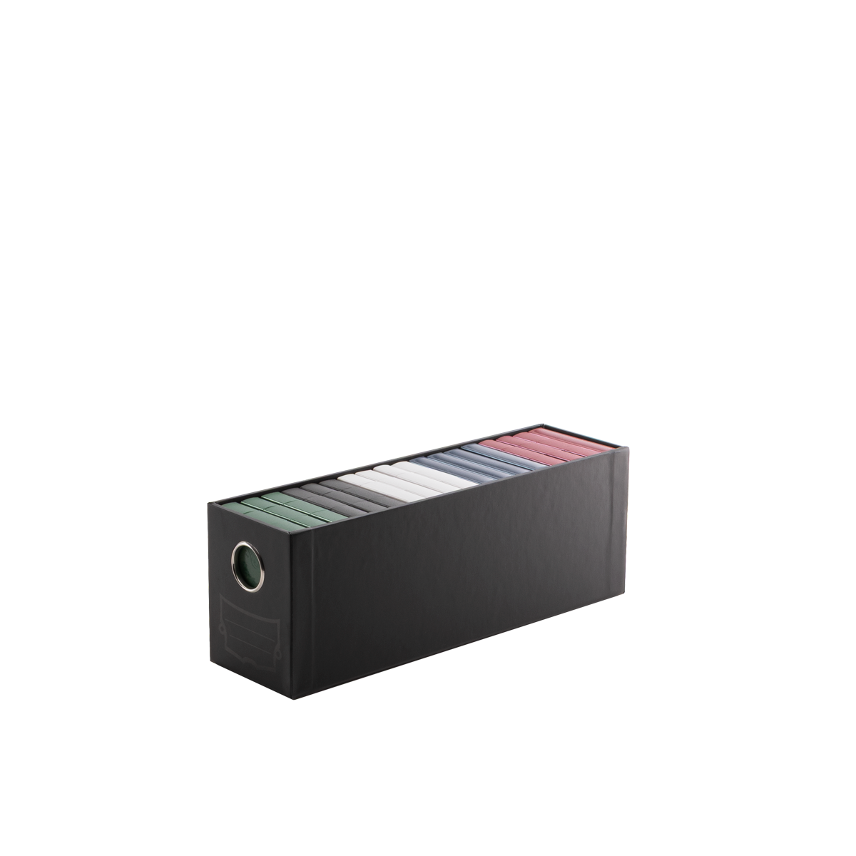 A black 1-Card Drawer for trading cards. Brand: Fortress, Item: 1-Card Drawer - Black.
