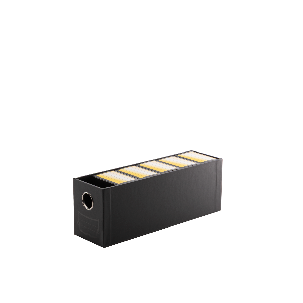A black 1-Card Drawer. Brand: Fortress, Item: 1-Card Drawer - Black.