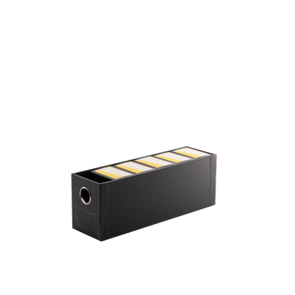 A black 1-Card Drawer. Brand: Fortress, Item: 1-Card Drawer - Black.