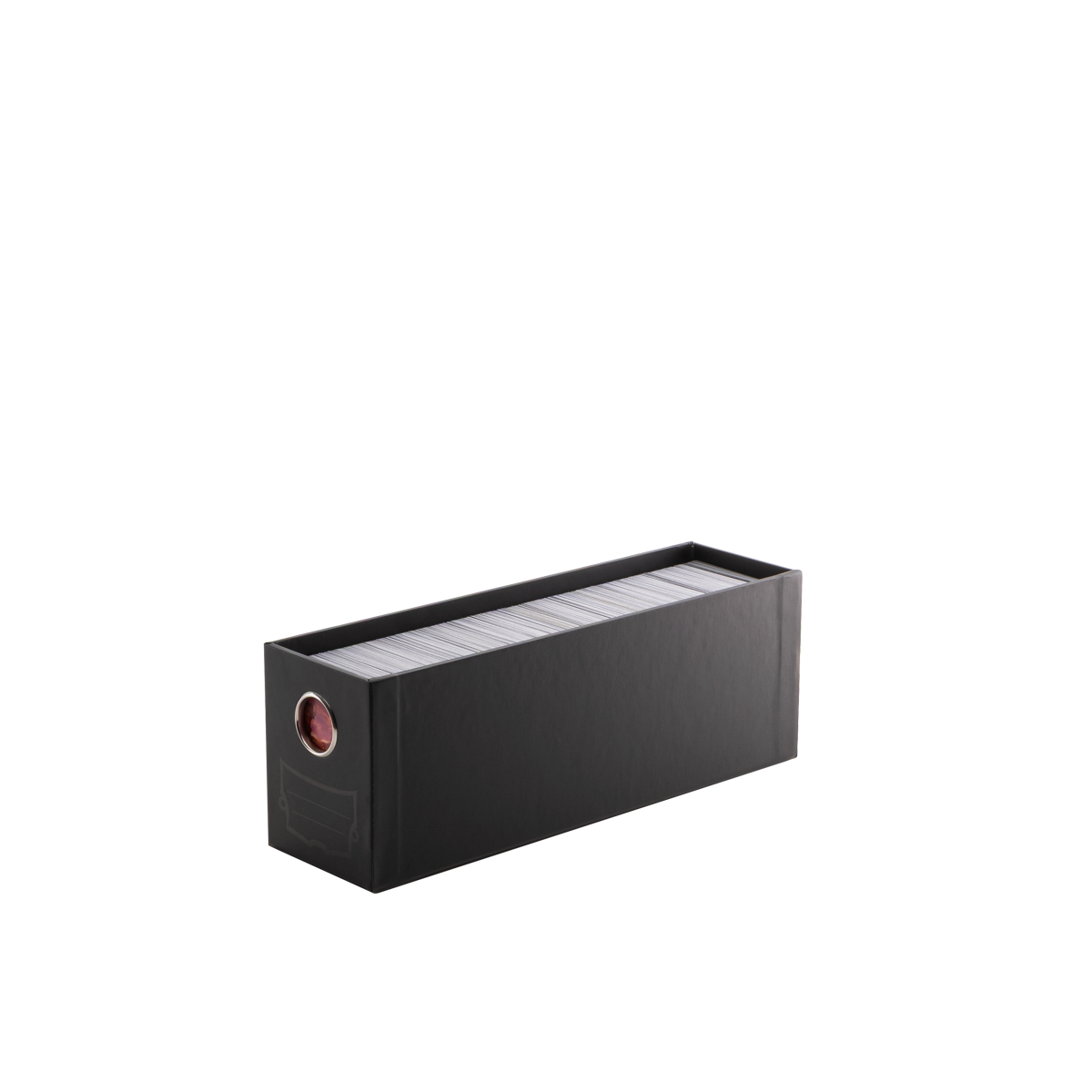 A black Fortress 1-Card Drawer. Brand: Fortress, Item: 1-Card Drawer - Black.