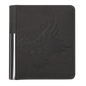 A black Dragon Shield Card Codex Portfolio 80 with a dragon embossed design.