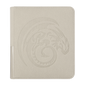 A light grey Card Codex Zipster Binder. Brand: Dragon Shield, Item: Card Codex Zipster Binder - Small - Ashen White.