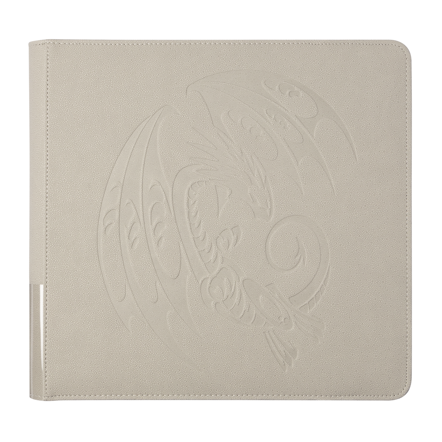 A light grey Dragon Shield Card Codex Portfolio 576 with embossed dragon design.