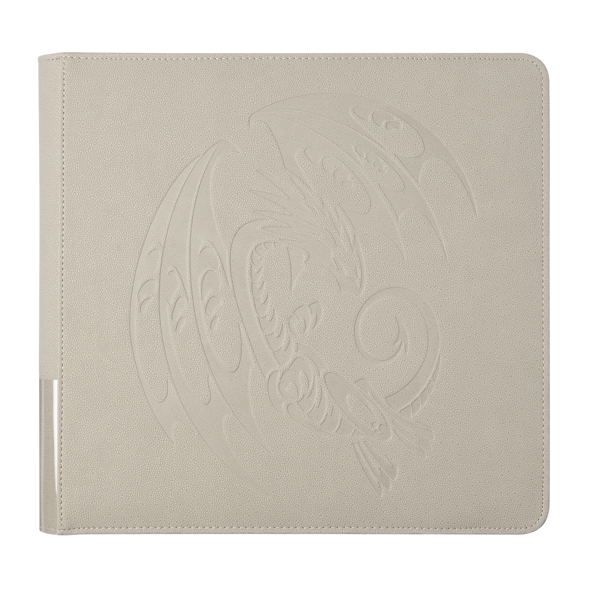 A light grey Dragon Shield Card Codex Portfolio 576 with embossed dragon design.