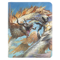 A blue Dragon Shield Signature Series - The Ejsingandr - Art Zipster 360 card binder featuring a detailed illustration of a dragon.