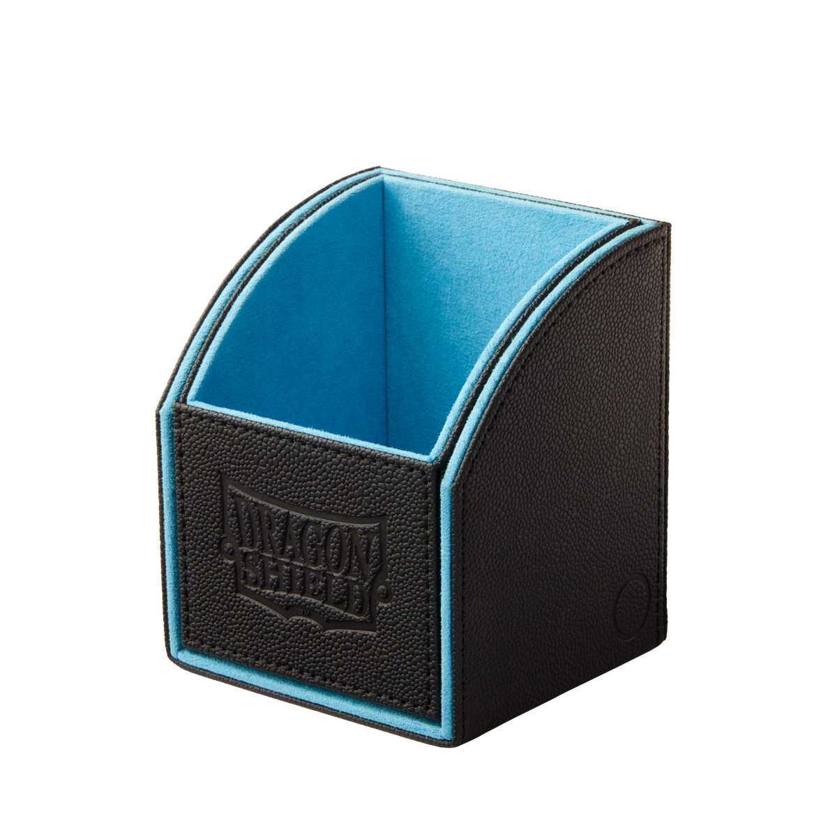 A Black/Blue Nest 100 Deck Box. Brand: Dragon Shield, Item: Nest 100 - Black/Blue.