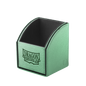 A Green/Black Nest 100 Deck Box. Brand: Dragon Shield, Item: Nest 100 - Green/Black.