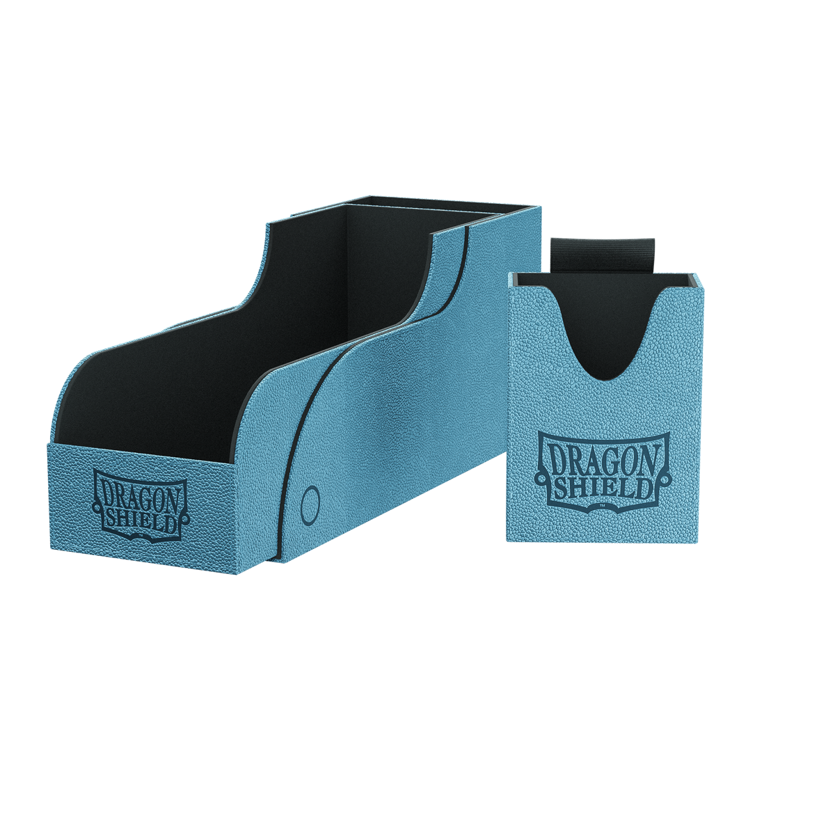 A Blue/Black Nest +300 Deck Box and Card Holder. Brand: Dragon Shield, Item: Nest +300 - Blue/Black.