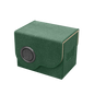 A dark green Dragon Shield deck box with a sand-colored trim and a black emblem. Brand: Dragon Shield, Item: Dragon Box 80+ Green & Sand.