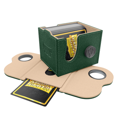 A Green and Sand Dragon Shield Deck Box 100+. Brand: Dragon Shield, Item: Dragon Box 100+ Green & Sand.