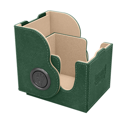 A Green & Sand Dragon Box 100+ Deck Box. Brand: Dragon Shield, Item: Dragon Box 100+ Green & Sand.
