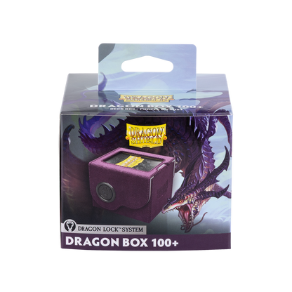 A Purple & Frost Dragon Box 100+ Deck Box. Brand: Dragon Shield, Item: Dragon Box 100+ Purple & Frost.