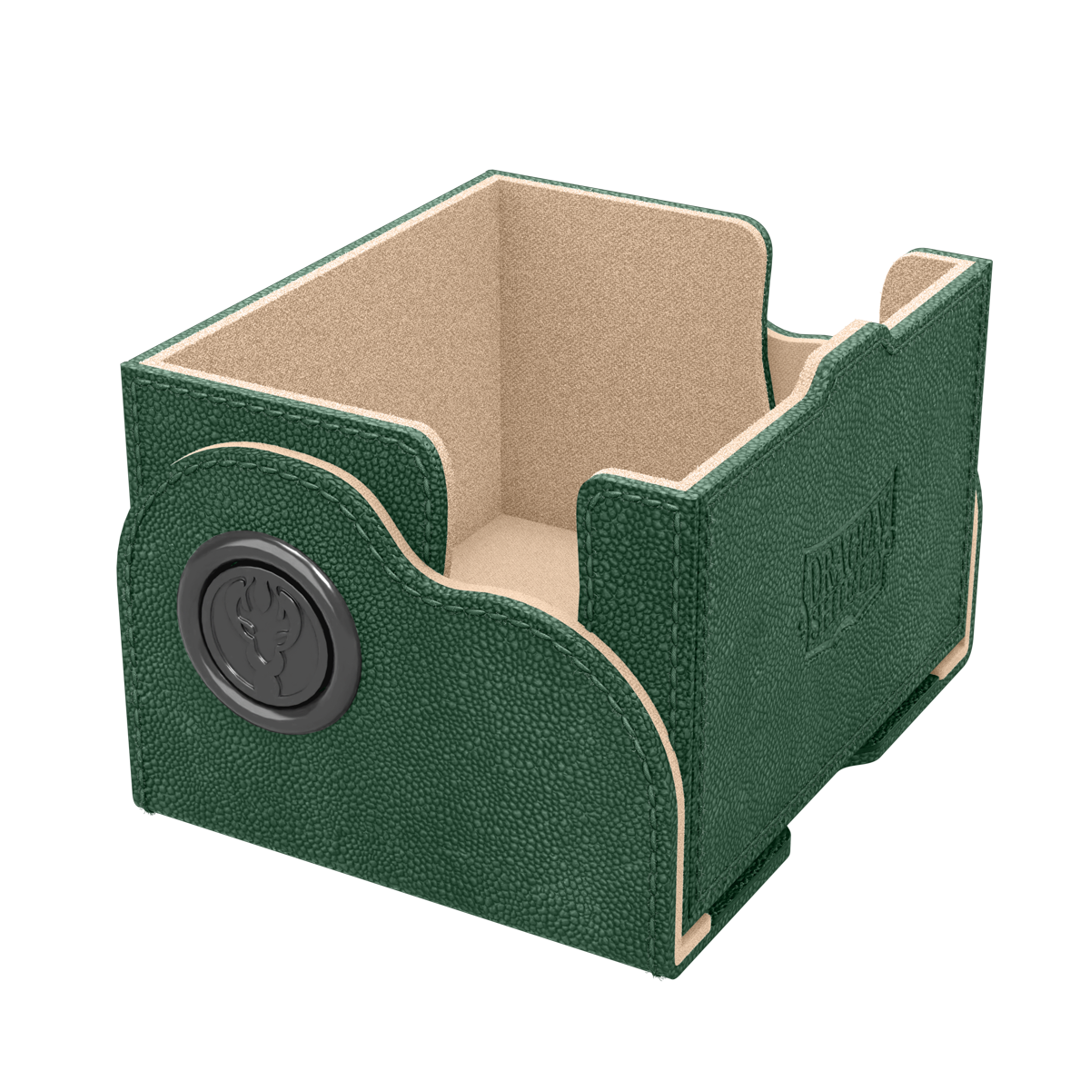 A Green & Sand Dragon Box 150+ Deck Box. Brand: Dragon Shield, Item: Dragon Box 150+ Green & Sand.