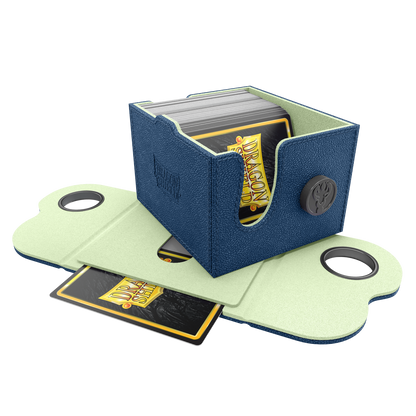 A blue and mint Dragon Box 150+ deck box. Brand: Dragon Shield, Item: Dragon Box 150+ Blue & Mint.