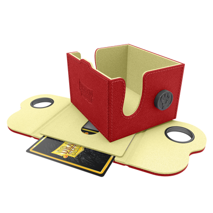 A Red & Lemon Dragon Box 150+ Deck Box. Brand: Dragon Shield, Item: Dragon Box 150+ Red & Lemon.