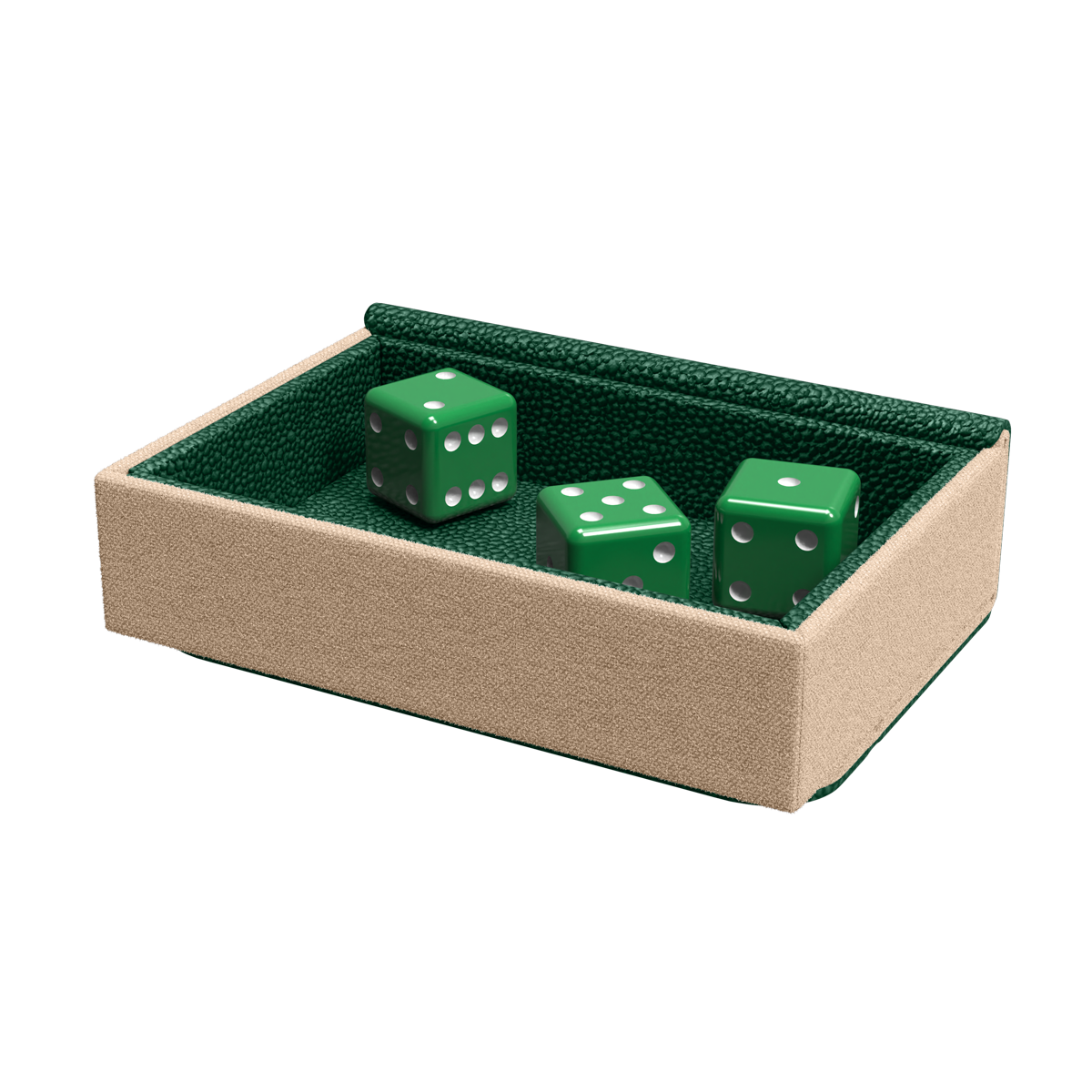 A Green & Sand Dragon Tray. Brand: Dragon Shield (Dev), Item: Dragon Tray - Green & Sand.