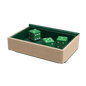 A Green & Sand Dragon Tray. Brand: Dragon Shield (Dev), Item: Dragon Tray - Green & Sand.