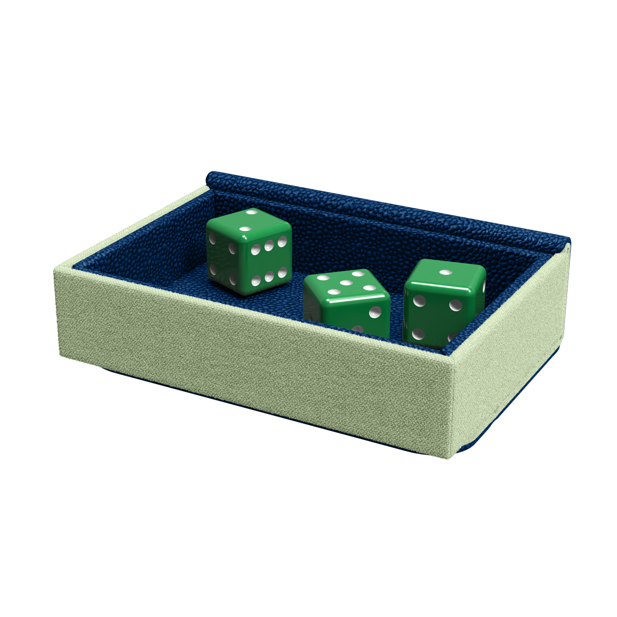 A Blue and Mint Dragon Tray. Brand: Dragon Shield (Dev), Item: Dragon Tray - Blue & Mint.