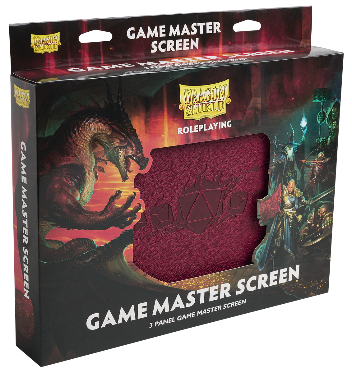 A Blood Red Game Master Screen. Brand: Dragon Shield, Item: Game Master Screen - Blood Red.