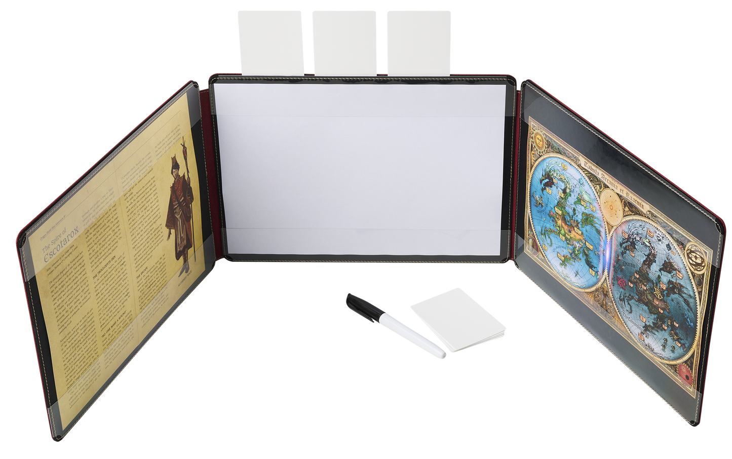 A Blood Red Game Master Screen. Brand: -, Item: Game Master Screen - Blood Red.
