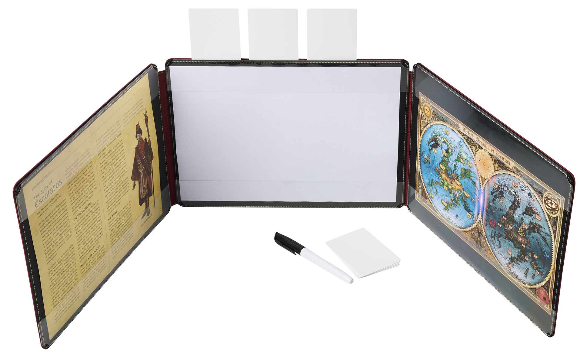 A Blood Red Game Master Screen. Brand: -, Item: Game Master Screen - Blood Red.