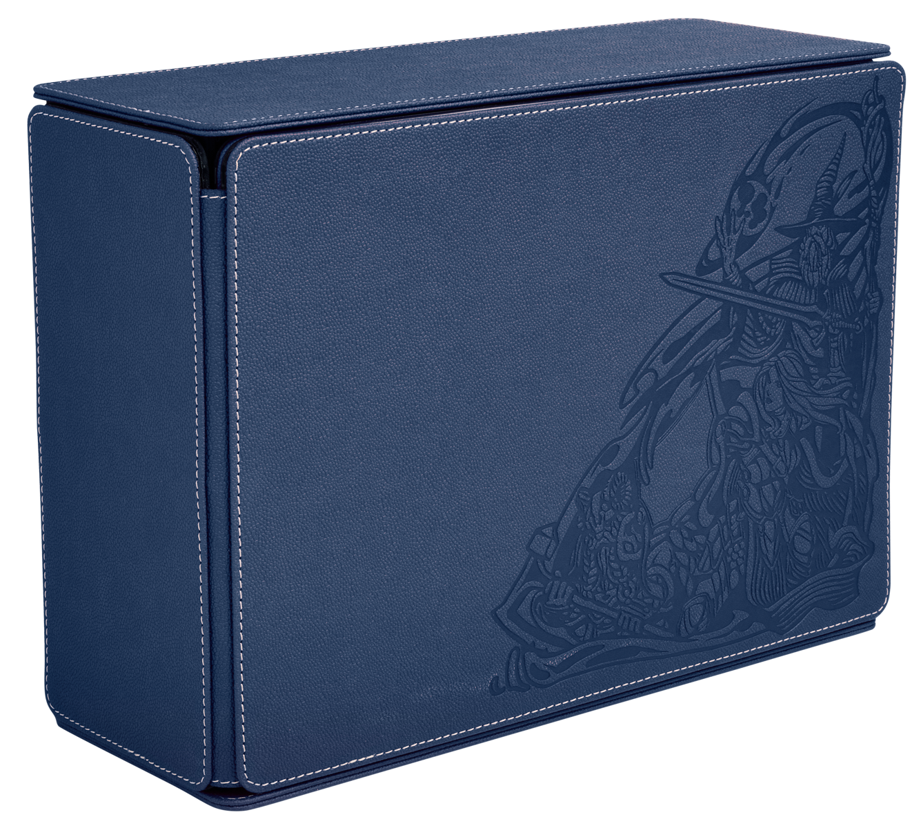 A Midnight Blue Game Master Companion Deck Box. Brand: Unknown, Item: Game Master Companion - Midnight Blue.
