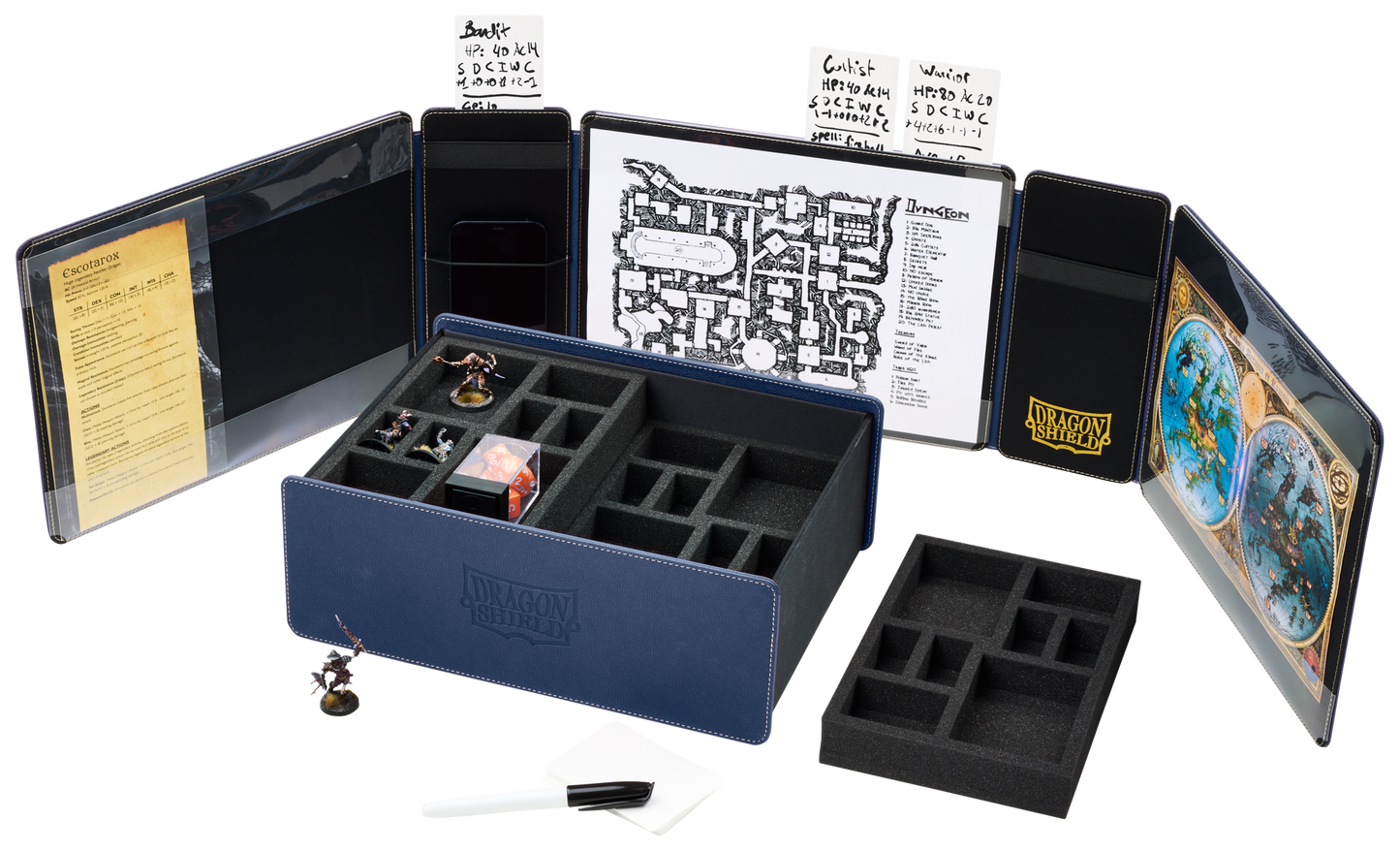 A Midnight Blue Game Master Companion. Brand: Dragon Shield, Item: Game Master Companion - Midnight Blue.