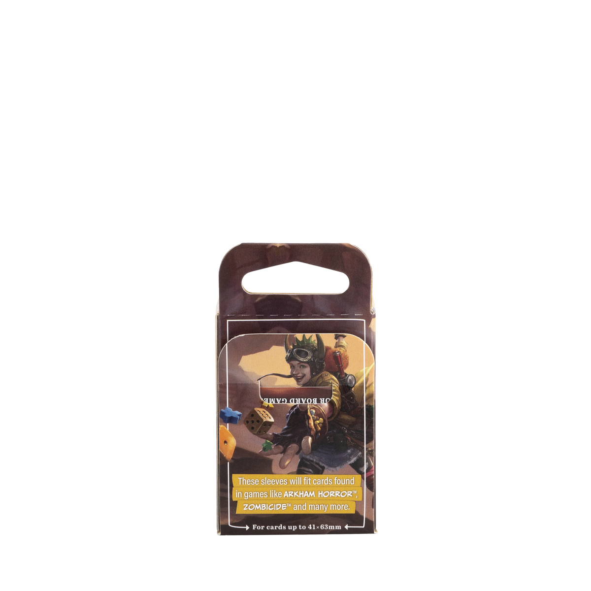 A clear/non-glare board game sleeves. Brand: Unknown, Item: American Mini - Clear/Non-Glare - Board Game Sleeves.
