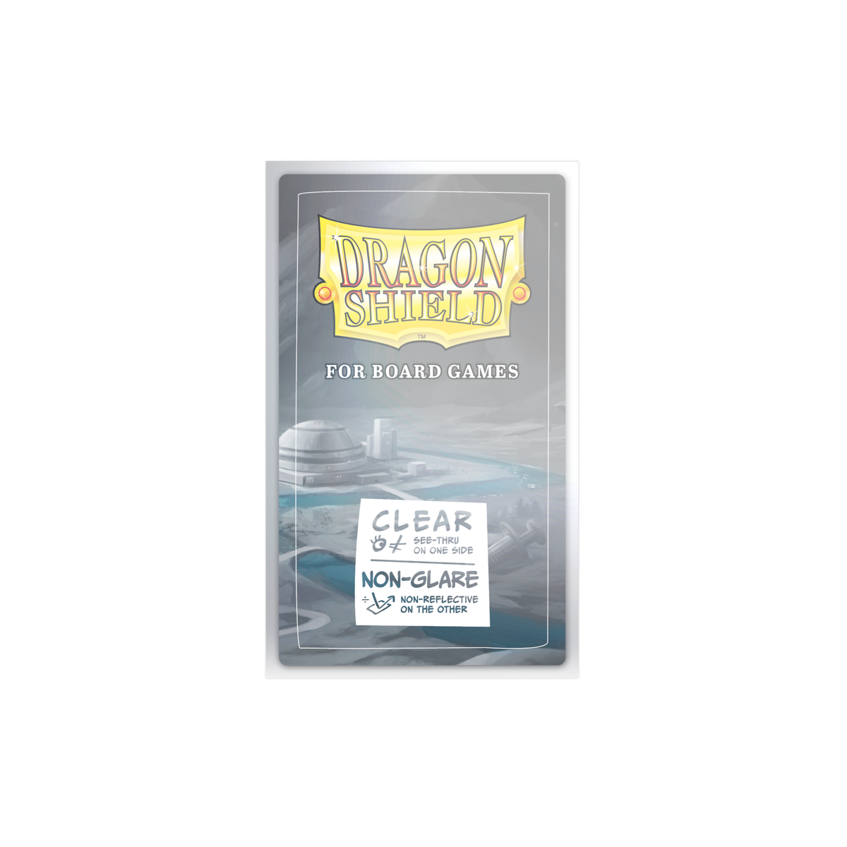 A Clear/Non-Glare Dragon Shield Board Game Sleeve. Brand: Dragon Shield, Item: Tarot - Clear/Non-Glare - Board Game Sleeves.