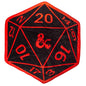A Black and Red D20 Blanket. Brand: MTG PRO Shop, Item: Dungeons & Dragons Black and Red D20 Blanket