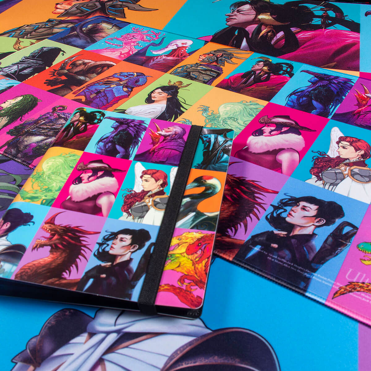 A Commander Masters Pop Collage 4-Pocket PRO-BINDER for Magic: The Gathering.