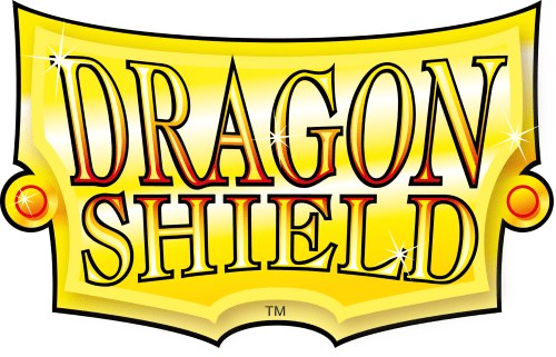 A yellow and red Dragon Shield logo. Brand: Dragon Shield.