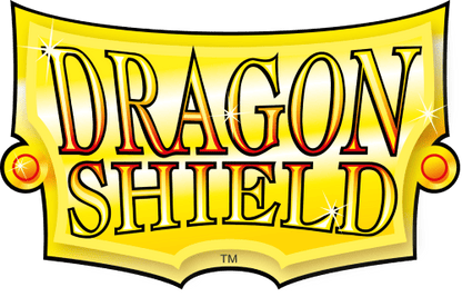 A yellow and red Dragon Shield logo. Brand: Dragon Shield.