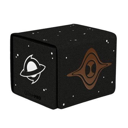 A black Ultra PRO ALCOVE® Edge DECK BOX® for Magic: The Gathering, featuring the Susur Secundi and Void Altar designs.