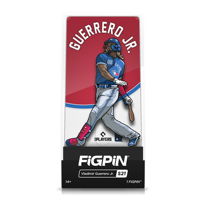 A Vladimir Guerrero Jr. FiGPiN collectible. Brand: FiGPiN, Item: Vladimir Guerrero Jr.