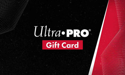 A black and red Ultra PRO Gift Card for gaming.