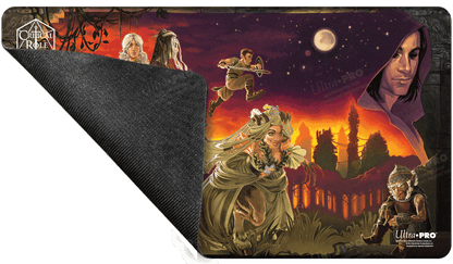 A Critical Role Pulp Poster Stitched Edge Playmat. Brand: Ultra-Pro, Item: Critical Role PoD Stitched Edge Playmat - Pulp Poster.