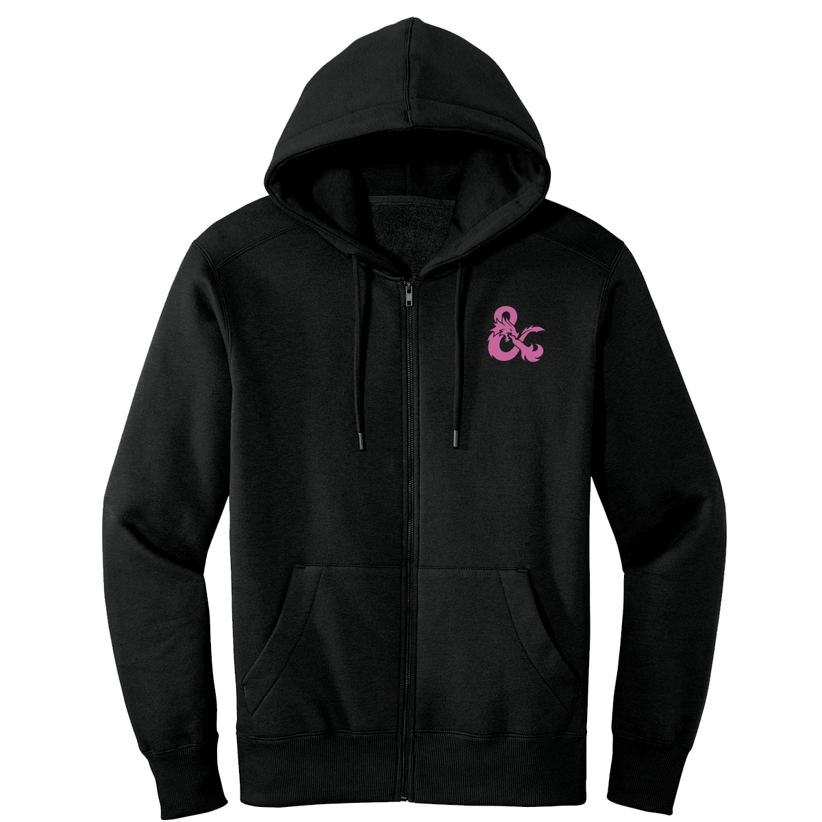 A Black Dungeons & Dragons Bard Class Zip-Up Hoodie. Brand: Ultra PRO, Item: Dungeons & Dragons Bard Class Hoodie