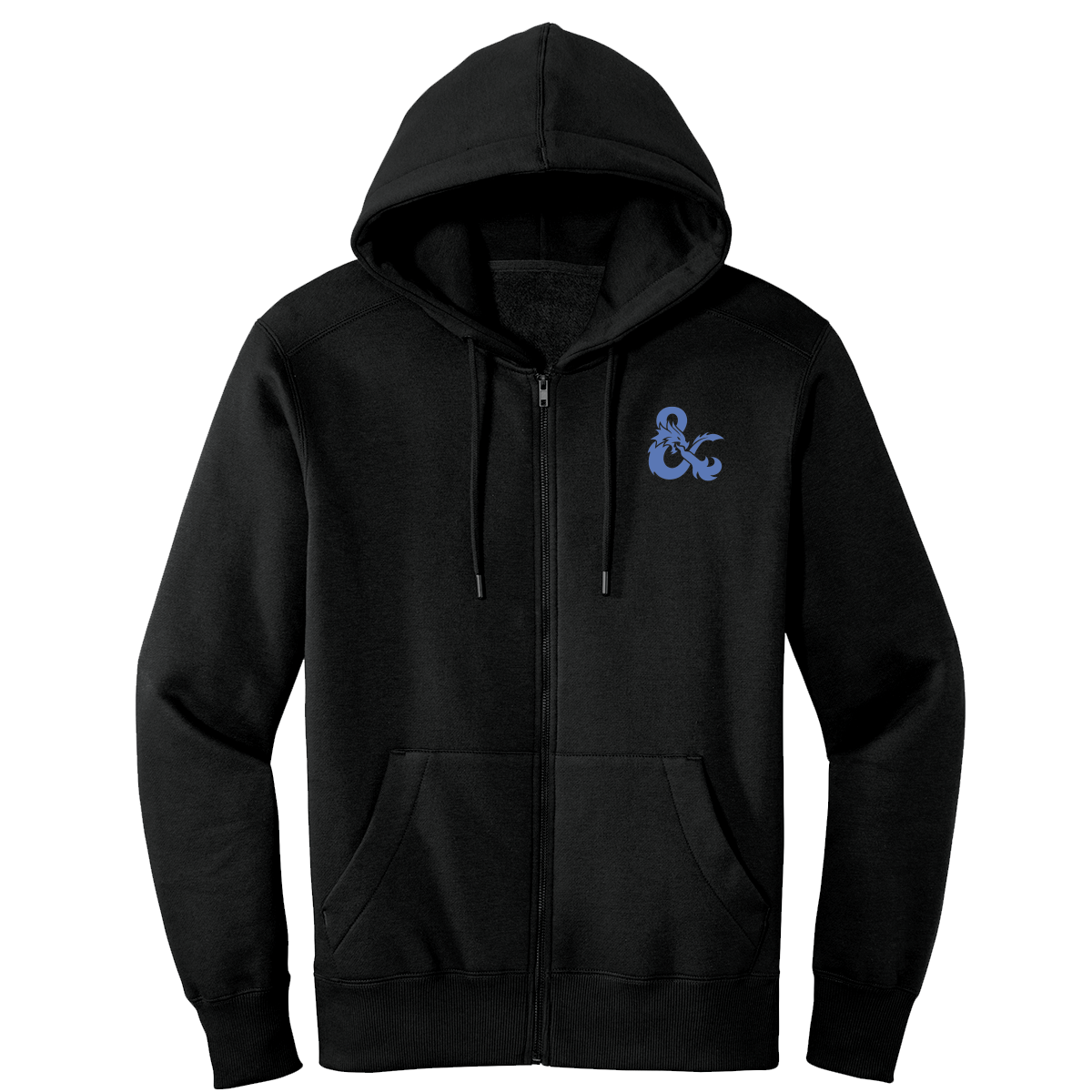 A Black Dungeons & Dragons Cleric Class Zip-Up Hoodie. Brand: Ultra PRO, Item: Dungeons & Dragons Cleric Class Hoodie