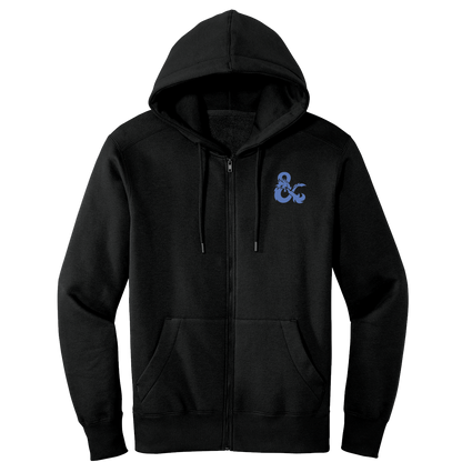 A Black Dungeons & Dragons Cleric Class Zip-Up Hoodie. Brand: Ultra PRO, Item: Dungeons & Dragons Cleric Class Hoodie