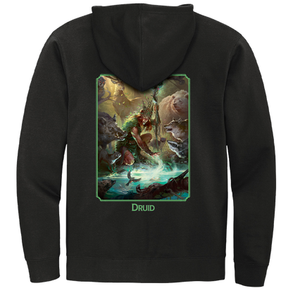 A Black Dungeons & Dragons Druid Class Hoodie. Brand: Ultra PRO, Item: Dungeons & Dragons Druid Class Hoodie
