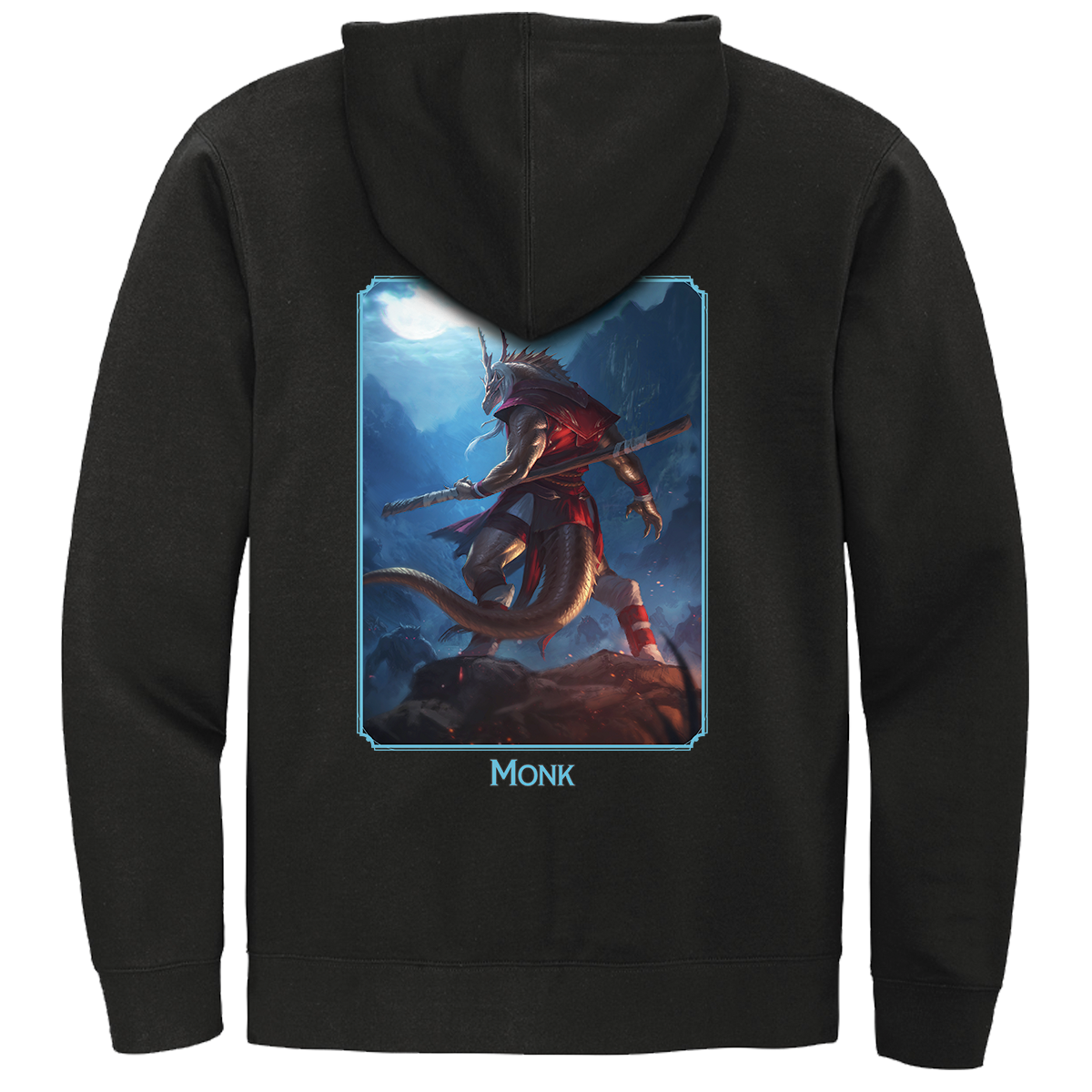 A black Dungeons & Dragons Monk Class Hoodie by Ultra PRO.