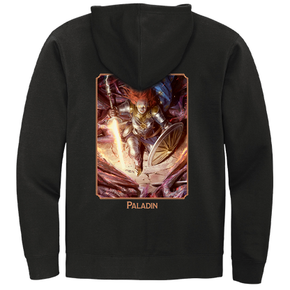 A black Dungeons & Dragons Paladin Class Hoodie from Ultra PRO.