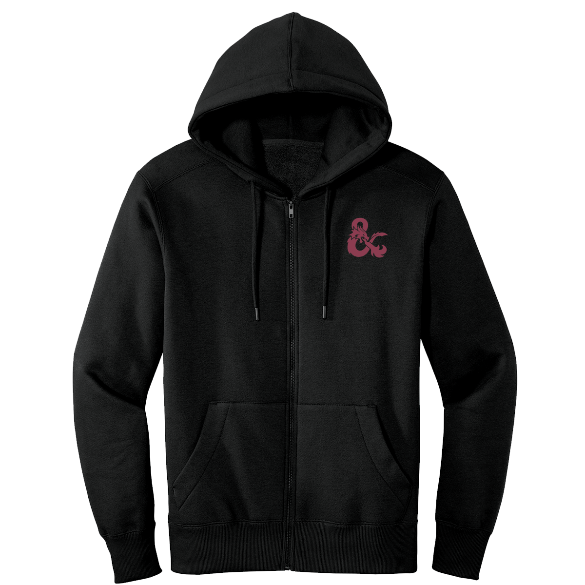 A Black Dungeons & Dragons Sorcerer Class Zip-Up Hoodie. Brand: Ultra PRO, Item: Dungeons & Dragons Sorcerer Class Hoodie