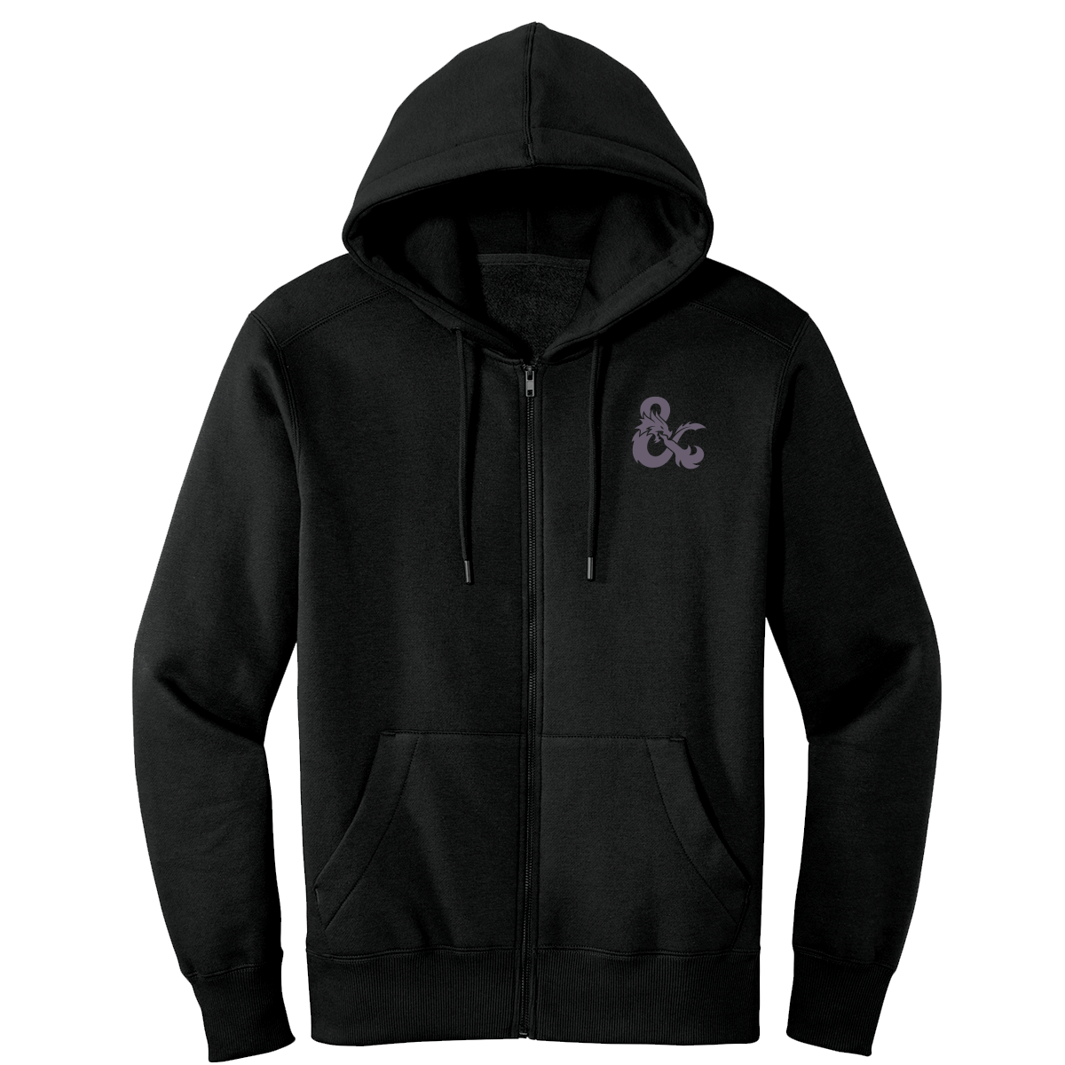 A Black Dungeons & Dragons Wizard Class Zip-Up Hoodie. Brand: Ultra PRO, Item: Dungeons & Dragons Wizard Class Hoodie